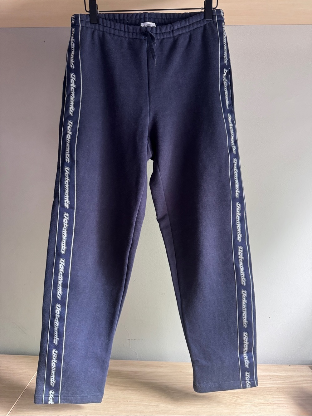 Vetements Logo Cotton-Blend Sweatpants